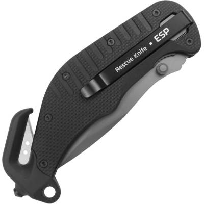 ESP Euro Security Products záchranářský nůž, ESP, Černý, Kombinované ostří