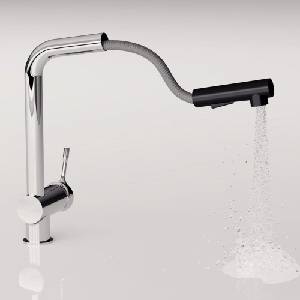 Ideal Standard Кухненски смесител с издърпващ се чучур Ideal Standard Ceralook BlueStart гланцов хром (BC178AA)
