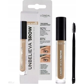 L'Oréal Paris Unbelieva Brow dlhotrvajúci gél na obočie 102 Cool Blonde 3,4 ml