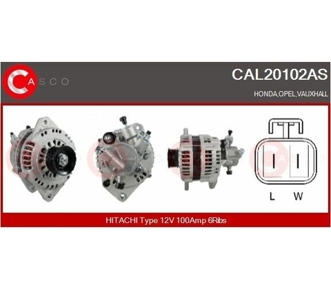 ALTERNATOR 12V 100A CAL20102AS