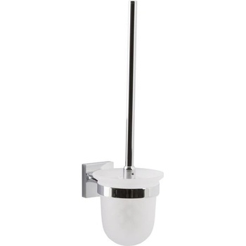 EBS Urban Square Závěsná WC štětka chrom/ matné sklo