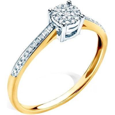 SAVICKI Годежен пръстен Savicki: двуцветно злато, диамант