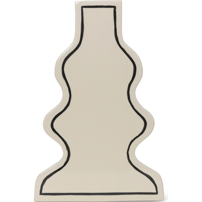 Ferm Living Ваза Paste Curvy мръсно бяло (1104267333)