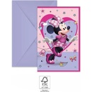 Procos Minnie Mouse pozvánky s obálkou