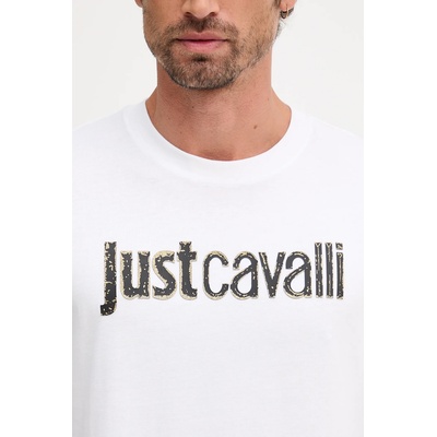 Just Cavalli Памучна тениска Just Cavalli (79OAHT16.CJ500)
