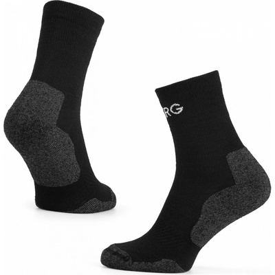 Warg pánske ponožky Trek Merino čierna/sivá
