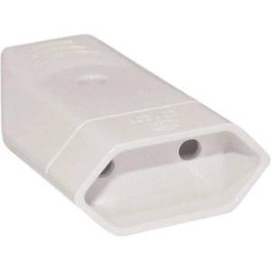 EUROLAMP Щепсел eurolamp sa - 10393, 2.5А 240v, женски, бял (800-10024) - smartx