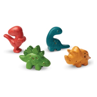 Plan Toys Дървени фигурки - Динозаври - 4 бр. - PlanToys (6126_1)