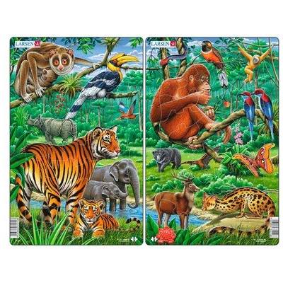 Larsen - Пъзел: Серия "Диви животни" - 30 части, среден