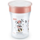 Nuk hrneček Magic Minnie Mouse s 360° okrajem na pití červený 230 ml