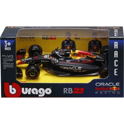 Bburago: závodní vůz F1 1:43 Oracle Red Bull RB21 Verstappen