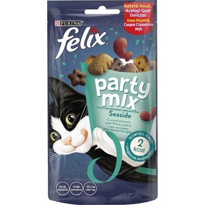 Felix Party Mix Ocean лакомства с треска, сьомга и пъстърва - 0.48кг