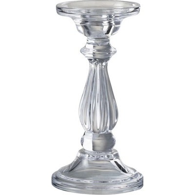 Skleněný transparentní svícen Tibo small - Ø 10*20cm - J-Line by Jolipa