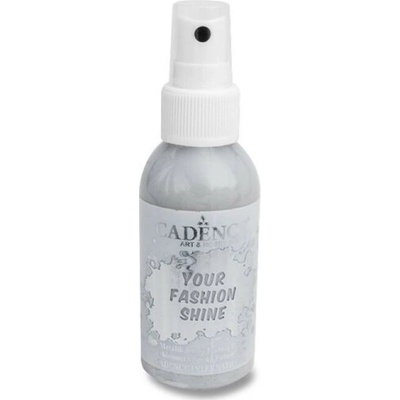 Cadence Your Fashion Shine perleťová farba v spreji 100 ml strieborná
