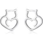 Silenti Jewelry Сребърни обеци "Kitty