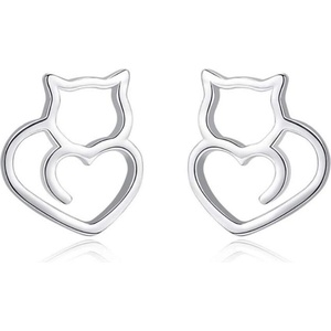 Silenti Jewelry Сребърни обеци "Kitty