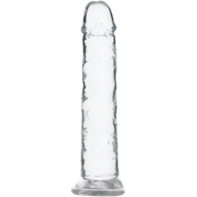 Addiction Crystal dildo s přísavkou průsvitné 18 cm