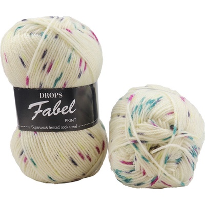 Drops Fabel print 925 borůvky a smetana