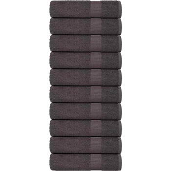 vidaXL Кърпи за ръце FROGN 10 бр. Антрацит 50x100 см 360 г/м2 (136683)