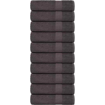 vidaXL Кърпи за ръце FROGN 10 бр. Антрацит 50x100 см 360 г/м2 (136683)