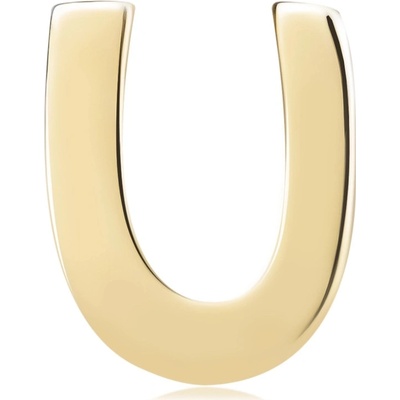 Šperky eshop Lesklý přívěsek ve žlutém 14K zlatě tiskací písmeno u hladký povrch GG124.16
