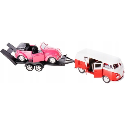 Welly Volkswagen T1 BUS + VW THE BEETLE 1:34