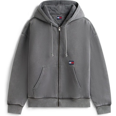 Tommy Hilfiger Поларено горнище с цип Tommy Jeans Men's NewClassic Quilted Full Zip Fleece - Black