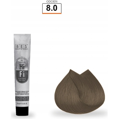 BES Hi-Fi 8.0 přírodní světle blond 100 ml barva na vlasy
