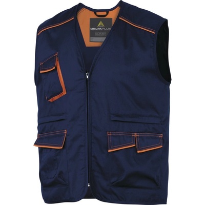 Delta Plus pracovná vesta PANOSTYLE Navy oranžová