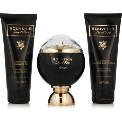 Afnan Souvenir Desert Rose - EDP 100 ml + sprchový gél 100 ml + telové mlieko 100 ml
