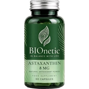 BIOnetic Astaxanthin, 8 mg, 60 капсули, BIOnetic (7950-00)