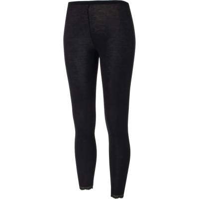 Engel Дамско копринено термобельо Engel Women's Leggings with Lace Merino base layer - Black - размер 46/48 (EU) (114-0986-0114)