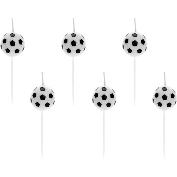 Party Deco Свещички за Рожден Ден с Футболни Топки