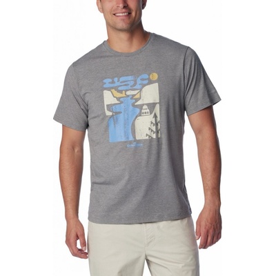 Columbia Sun Trek Short Sleeve Graphic Tee 1931172020 city grey heather