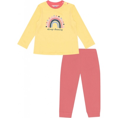 Dívčí pyžamo Winkiki WNG žlutá růžová Žlutá