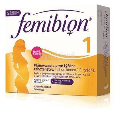 P&G Health Austria GmbH & Co. OG Femibion 1 Plánovanie a prvé týždne tehotenstva tbl (kys. listova + vitamíny, minerály) 1x56 ks