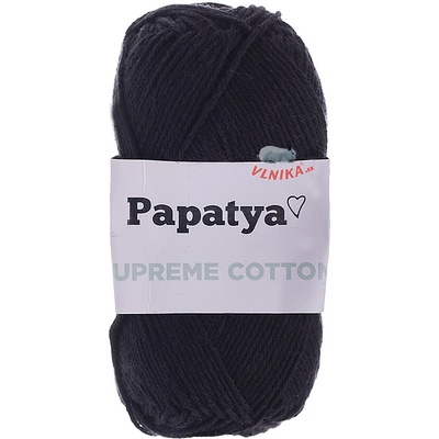Kamgarn Příze Papatya Supreme Cotton Varianta: 2000 černá