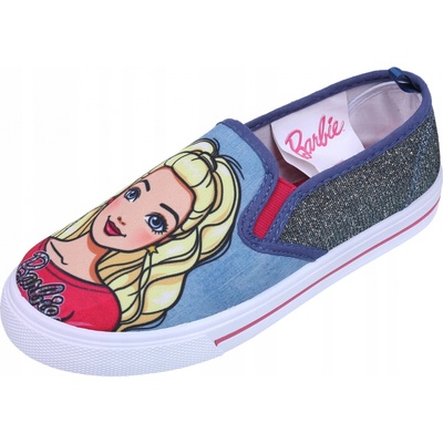 Džínové slip on tenisky se třpytkami Barbie