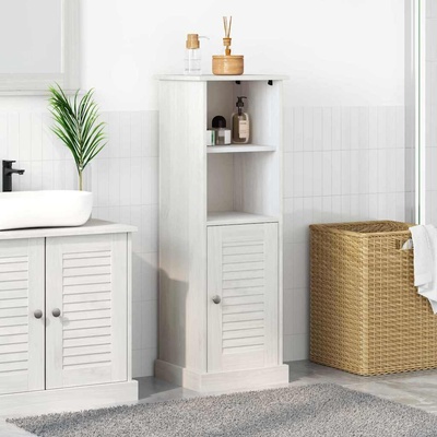 vidaXL Шкаф за баня VIGO Бяло и антикварно бяло 37 x 34 x 110 см (4019112)