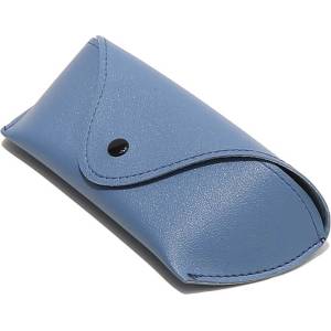 Techsuit Кожен калъф за очила - Techsuit Glasses Leather Case ETPU4 (син) (KF2327659) Слънчеви очила