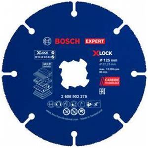 Bosch Карбиден диск Bosch EXPERT Multi Material, 125 x 22, 23 мм, X-Lock (2608902375) (2608902375)
