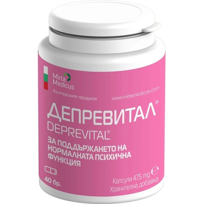 Мирта Медикус Депревитал, 475 mg, 40 капсули, Мирта Медикус