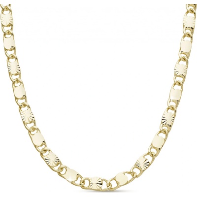 Biju Zlacený řetízek s rytými vzory 3002491