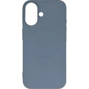 HQWear Течен силиконов кейс с MagSafe за iPhone 16e - светло син (5907769374708)