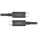 Kanex USB 3.1 кабел за мобилни устройства с USB-C порт - Kanex USB-C to USB-C 3.1 Cable (K181-1080-BK1M)