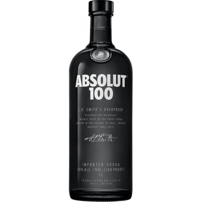 Absolut 100 50% 1 l (holá láhev)