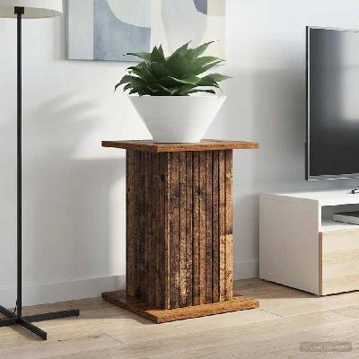 vidaXL Стойка за растения Старо дърво 30, 5 x 30 x 43 см (899812)