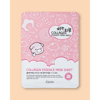 Esfolio Pure Skin Collagen Essence Mask Sheet Vysoko koncentrovaná kolagenová textílna maska 25 ml