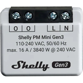 Shelly Смарт измервател Shelly - PM Mini Gen3, 16A, сив (3800235261613)