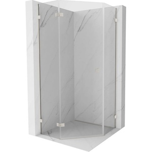 Mexen Lunar петостенна душ кабина с въртяща се врата, лява, 90 x 90 см, (831-090L-090P-97-00-L)